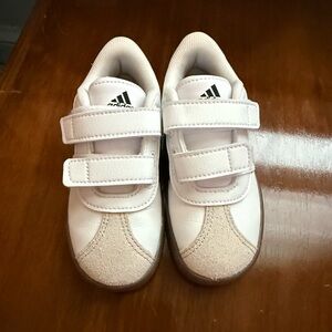 Adidas Toddler Tan/ White Sneakers